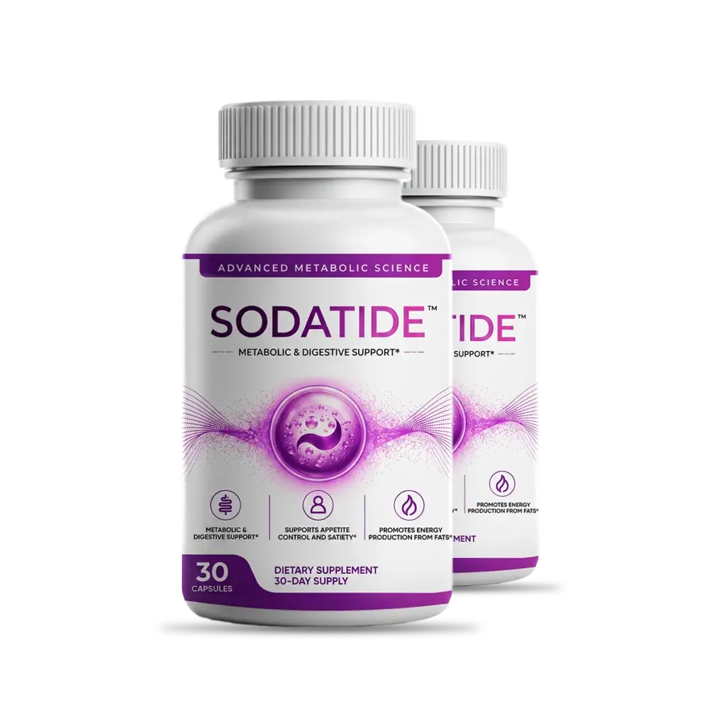 SodaTide 2 bottle bundle, 30 vegetarian capsules per bottle