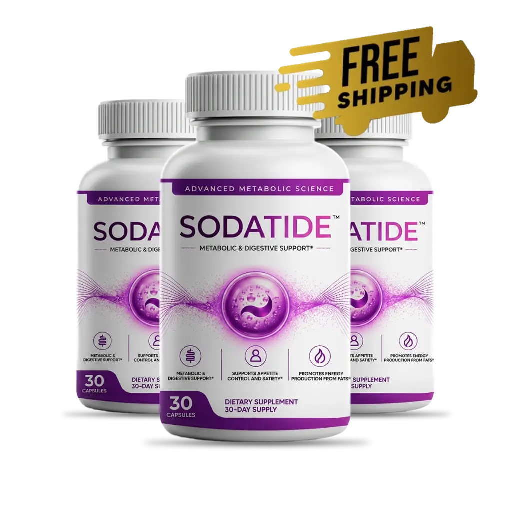 SodaTide 3 bottle bundle, 30 vegetarian capsules per bottle